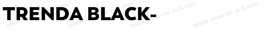 TRENDA BLACK字体转换